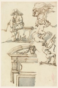 Études de cadre de porte et de figure