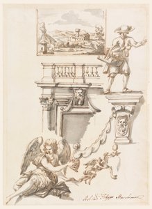 Dessin, architecture et études de la figure, 1750-90 - Filippo Marchionni