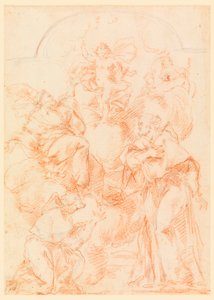 Dessin, étude pour une peinture d