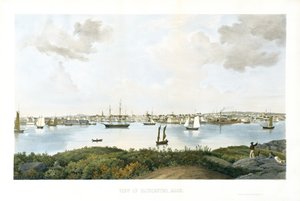 Vue de Gloucester, Mass., c. 1856 - Fitz Henry (attr.to) Lane