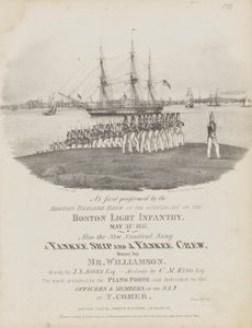 A Yankee Ship and a Yankee Crew (couverture de la musique en feuilles) - Fitz Henry Lane