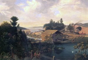 Le moulin à Lanesville, 1849 - Fitz Henry Lane