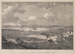 Vue de la ville de Gloucester, Mass. - Fitz Henry Lane