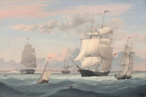 Port de New York, 1852 - Fitz Hugh Lane