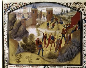 CROISADES: Bataille entre Musulmans et Croisés aux murs d