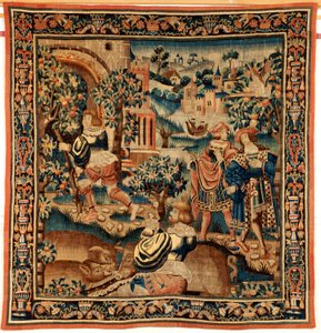 Tapisserie flamande. 16ème siècle.
