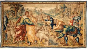Tapisserie flamande. 17ème siècle. - Flemish School