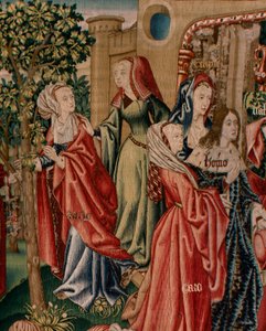 Tapisserie flamande. Série Rédemption humaine ou Vices et Vertus. Les Vices conduisent l