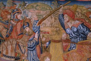 Moralités : La vertu des honneurs (détail) - Flemish School