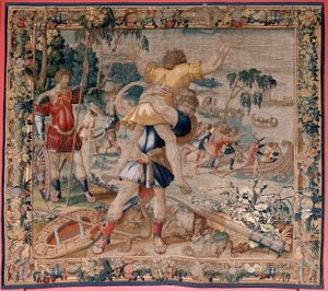 Tapisserie flamande. Série Les Travaux d
