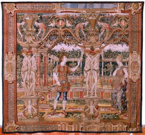 Vertumne transformé en tailleur de haies (quatrième tapisserie de la série)