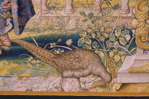 Série Vertumne et Pomone : Vertumne transformé en fermier. Atelier Willem de Pannemaker. Vers 1545-1550. (détail)