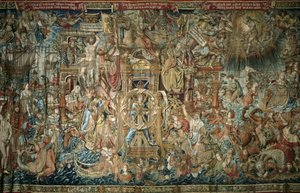 Fortune (1520-1525), tapisserie de la série des Honneurs du Palais Royal de la Granja de San Ildefonso - AELST III, Pieter van (c.1495-1555). Fortune. XVIe siècle. Espagne. CASTILLE ET LEÓN. Real Sitio de San Ildefonso. Palais Royal de La Granja de San Ild