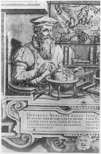 Gerard Mercator (1512-94) gravé pour inclusion dans la série d