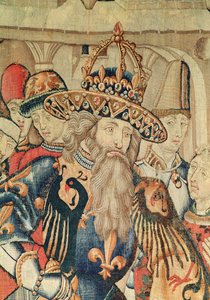 Tête de Charlemagne (742-814), atelier de Tournai (détail)