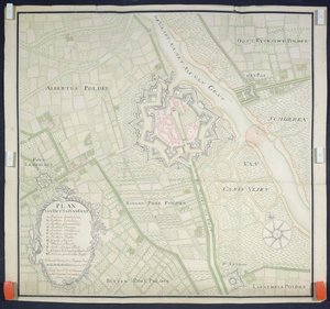 Carte de Sas de Gant et des environs, 1759
