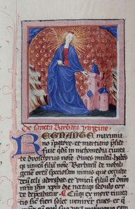 Ms Gen 1111 Page de la Legenda Aurea, Bruges, vers 1400-10
