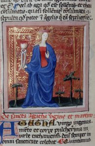 Page de la Legenda Aurea, Bruges, vers 1400-10