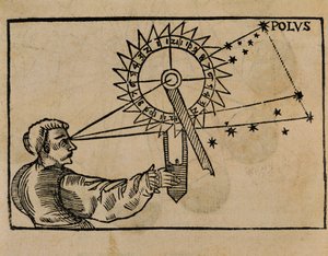 Petrus Apianus observant le mouvement des étoiles