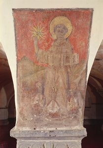 Saint Bernardin de Sienne, fresque de la crypte