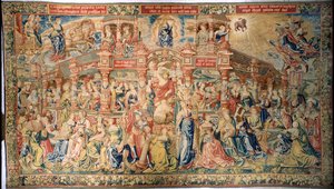 Tapisserie représentant la Prudence arrivant à la Cour de la Sagesse Divine, de Bruxelles