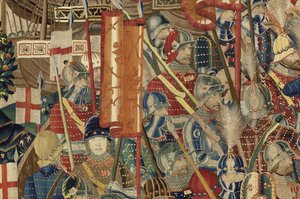Tapisserie montrant les conquêtes du roi Alphonse V du Portugal