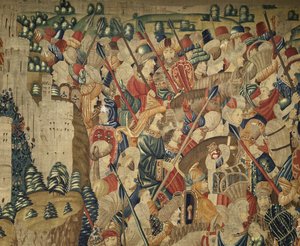 Tapisserie montrant les conquêtes du roi Alphonse V du Portugal