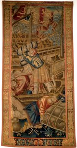 Les Portugais en Inde - Tapisserie flamande de Tournai du premier quart du XVIe siècle - Musée de la Marine de Lisbonne (Portugal) - Flemish School