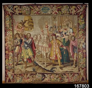 Le Triomphe de Charles V de la Tapisserie de Charles Quint, vers 1630-40