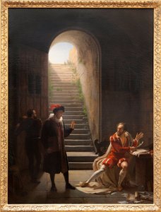 La Coupe en prison visitée par Montaigne, vers 1822