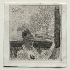 Jeune femme - Félicien Rops