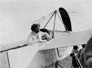 Course aérienne du Circuit de la Grande-Bretagne : Jules Védrines au contrôle de Shoreham, Sussex, 1911 - Flight Photo