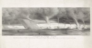Trombes marines observées en mer de Sicile, 1827