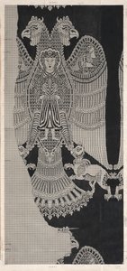 Dessin schématique de soie Buyide (1962.264) - Félix Guichert