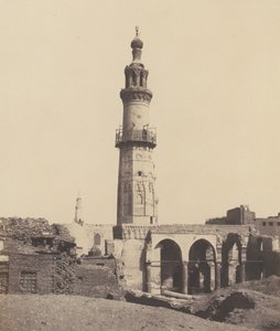 Djirdjeh, mosquée en ruines sur le bord du Nil, 1851-52, imprimé 1853-54