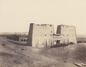 Edfou Apollonopolis Magna, vue générale du temple - Félix Teynard