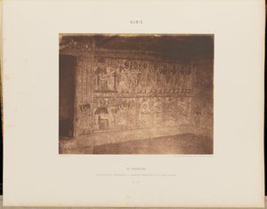 El-Fourdjeh. Architecture Hypogéenne - Peinture Inérieure de la Paroi Droite - Félix Teynard