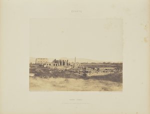 Karnak (Thèbes). Vue Générale des Ruines prise du sud-est, en T - Félix Teynard