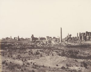 Karnak Thèbes, Vue Générale des Ruines Prise du Nord-Est, en V, 1851-52 - Félix Teynard