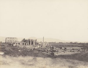 Karnak Thèbes, Vue Générale des Ruines Prise du Sud-Est, en T, 1851-52, imprimé 1853-54