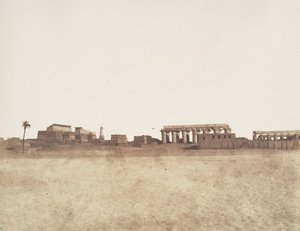 Louksor Thèbes, Vue Générale des Ruines, 1851-52 - Félix Teynard