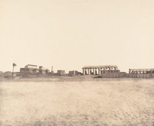 Louksor Thèbes, Vue générale des ruines, 1851-52