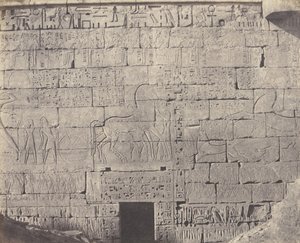 Médinet-Abou Thèbes, Constructions Postérieures - Fragment de Sculpture - Félix Teynard