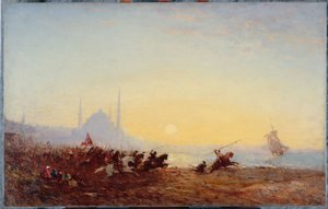 Fantasia à Constantinople, entre 1880 et 1895 - Félix Ziem