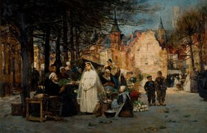 La Première Communion, 1894 - Flora Macdonald Reid