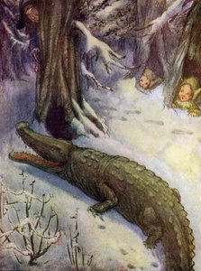 Crocodile faisant tic-tic