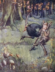 Autruche que Tootles emmènerait en promenade