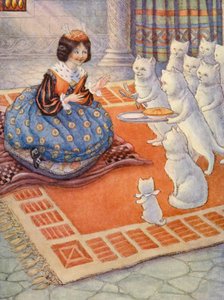 Les chats ont apporté à la princesse une tarte aux souris