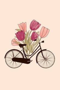 Vélo et fleur : Amsterdam, 2022