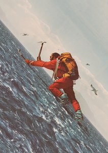 Le montagnard, 2021 (collage)